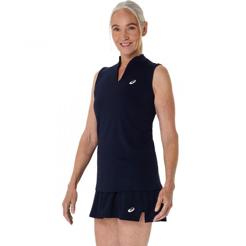 Asics Court Singlet Dame Navy - Bilde 3