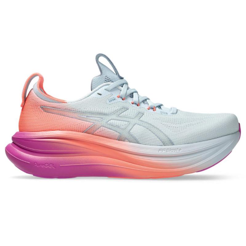 Asics Gel.Nimbus 28 Løpesko Dame Grå/oransje/rosa