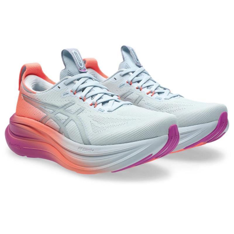 Asics Gel.Nimbus 28 Løpesko Dame Grå/oransje/rosa - Bilde 2