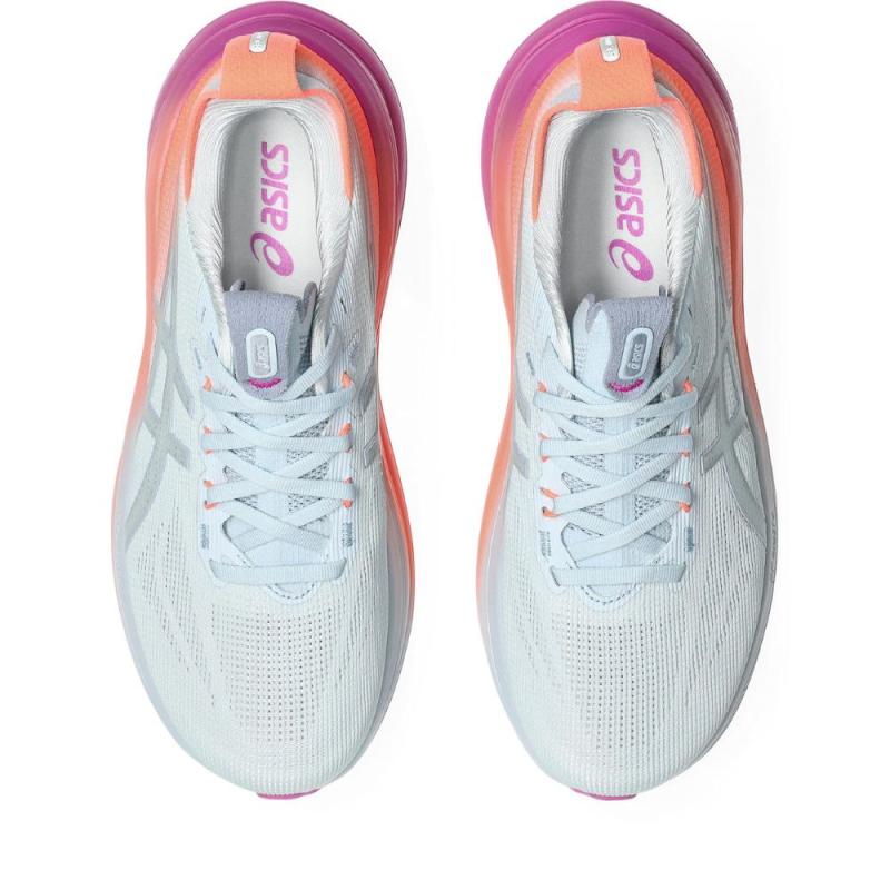 Asics Gel.Nimbus 28 Løpesko Dame Grå/oransje/rosa - Bilde 3