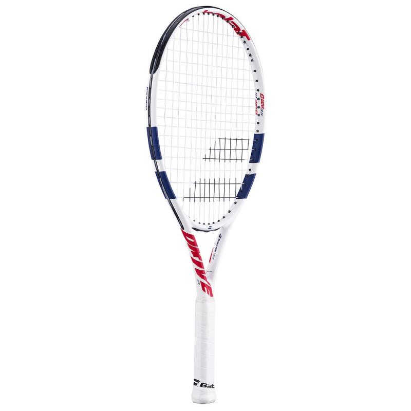 Babolat Drive JR 24 inch tennisrackert til Barn hvit/blå/rød - Bilde 2