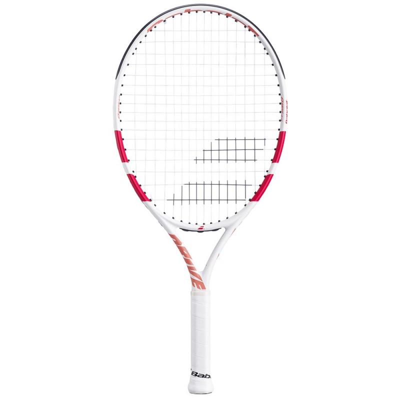 Babolat Drive JR 23inch Tennisrackert til Barn hvit/rosa