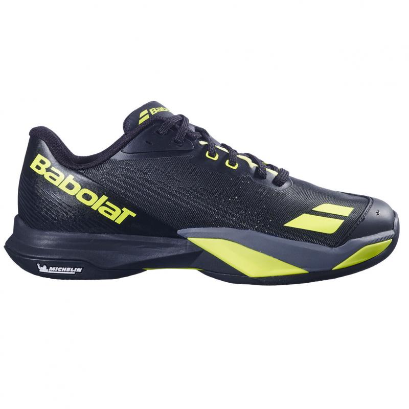 Babolat Jet Mach 4 Grus Tennissko Men Black/Aero