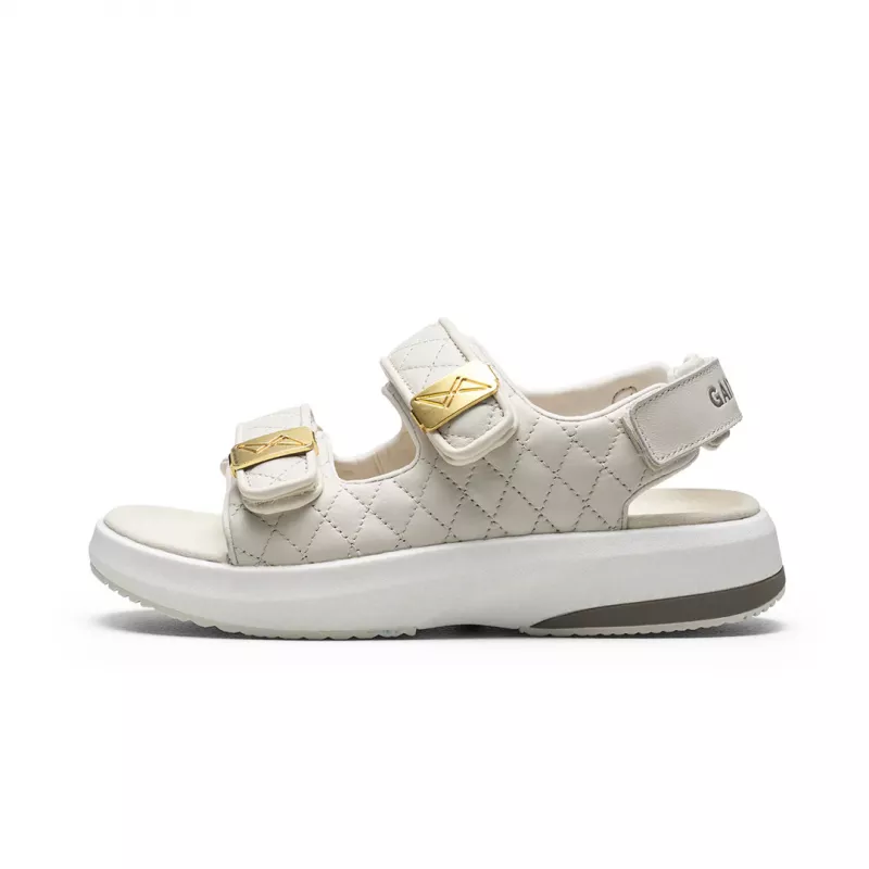 GAITLINE Haven LX Sandal Skinn Hvit