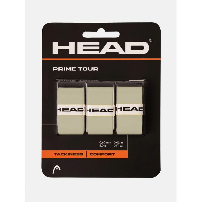 Head Prime Tour Overgrip Grå Grep til Tennis og Padel