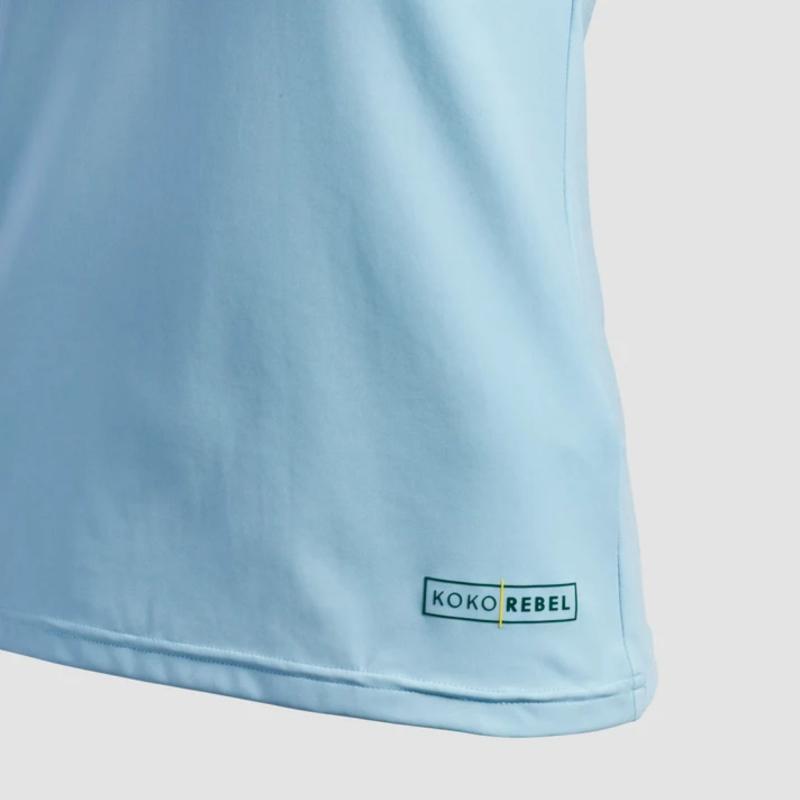 KokoRebel Singlet med rysjeermer Lys Blå - Bilde 4