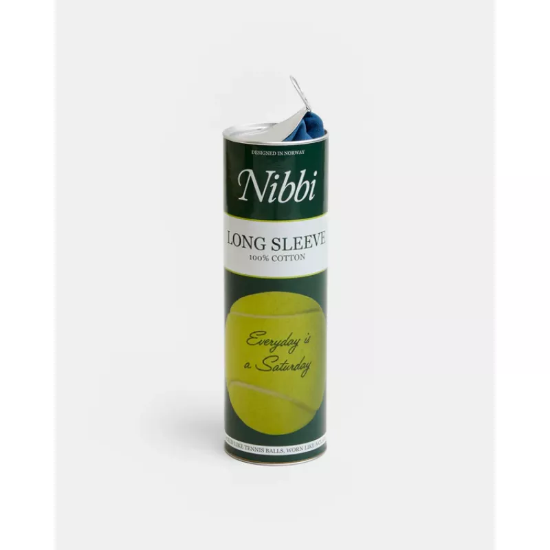 Nibbi Signature Long Sleeve i tennisrør Blå - Bilde 4