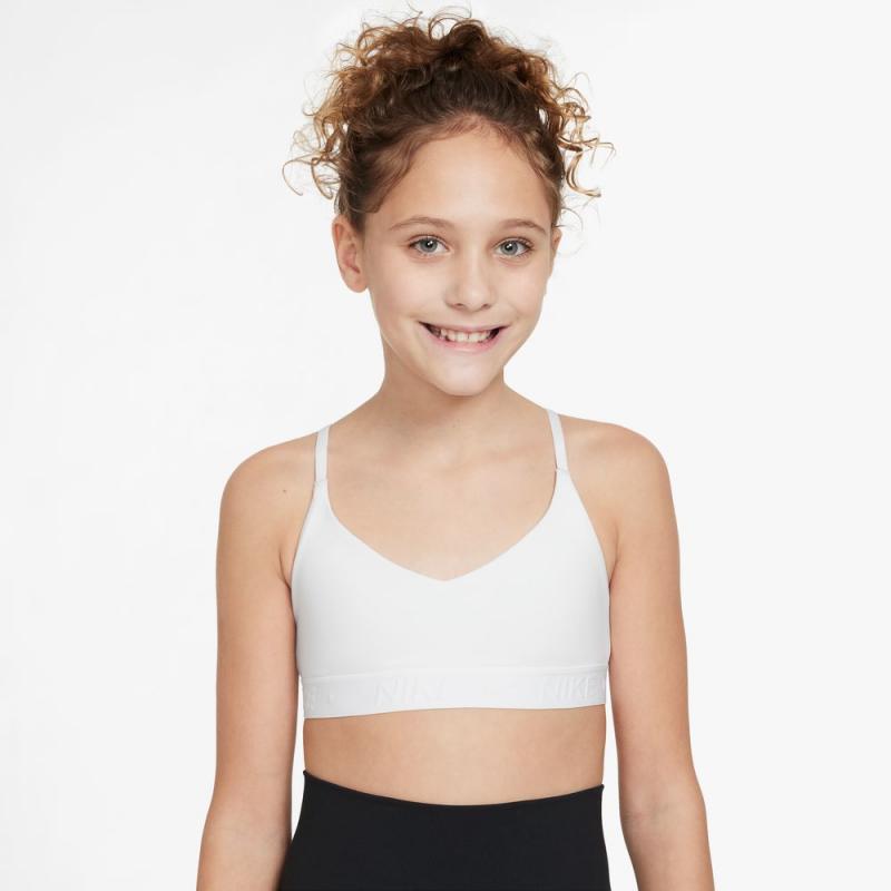 Nike Indy Dri-Fit Sports-Top Jente Hvit