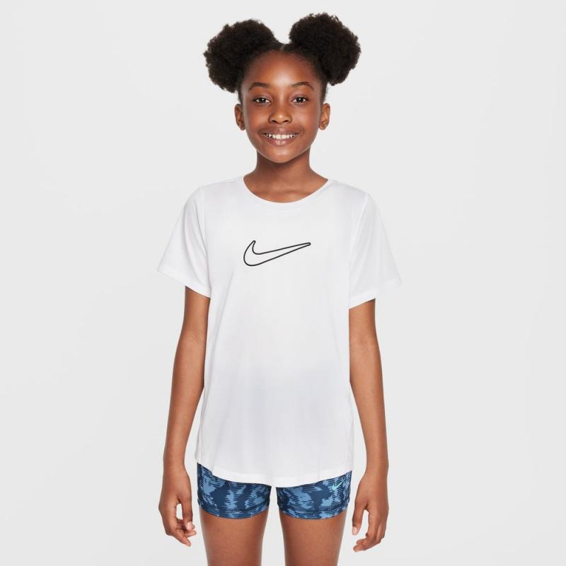 Nike One T-skjorte Jente Hvit