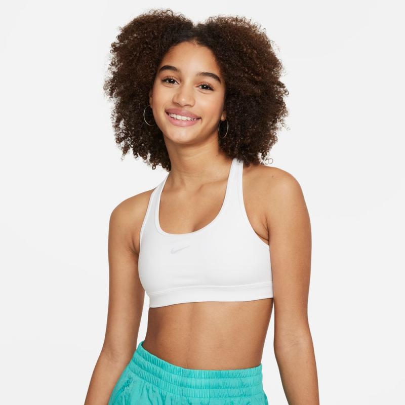 Nike Swoosh Sports-Top Jente Hvit