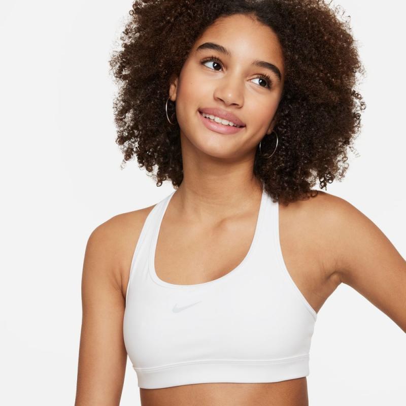 Nike Swoosh Sports-Top Jente Hvit - Bilde 2