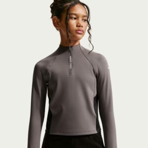 Nike NikPro Dri-Fit HalfZip Jente Brun