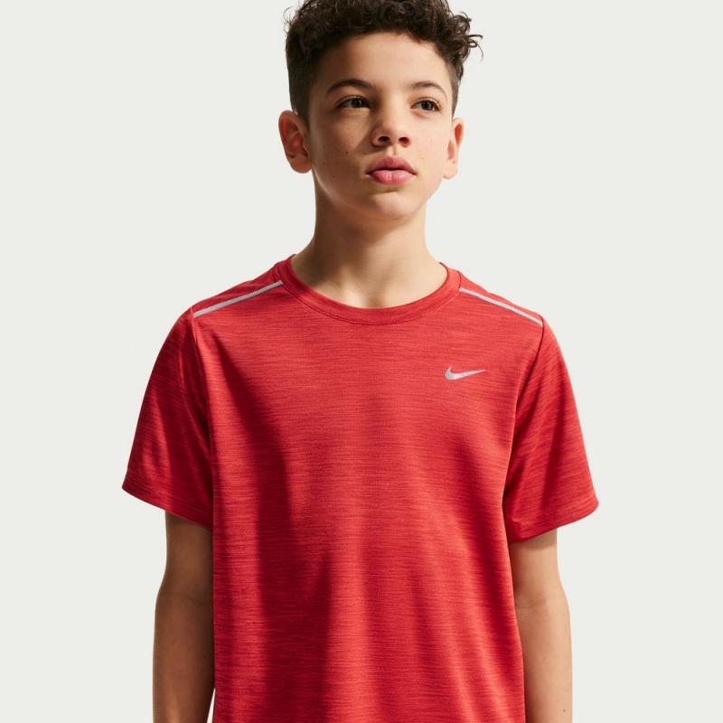 Nike Miler Dri-Fit T-Skjorte Gutt Rød