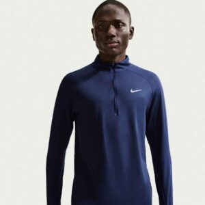 Nike Stride Dri-Fit Half Zip Langermet Herre Navy