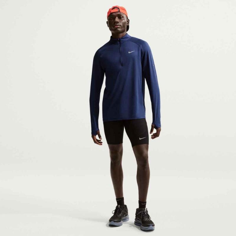 Nike Stride Dri-Fit Half Zip Langermet Herre Navy - Bilde 2