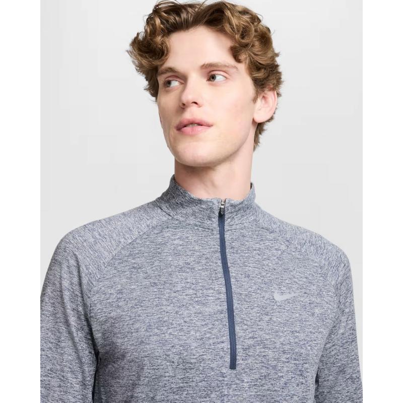 Nike Stride Dri-Fit Half Zip Langermet Herre Navy/Grå - Bilde 2