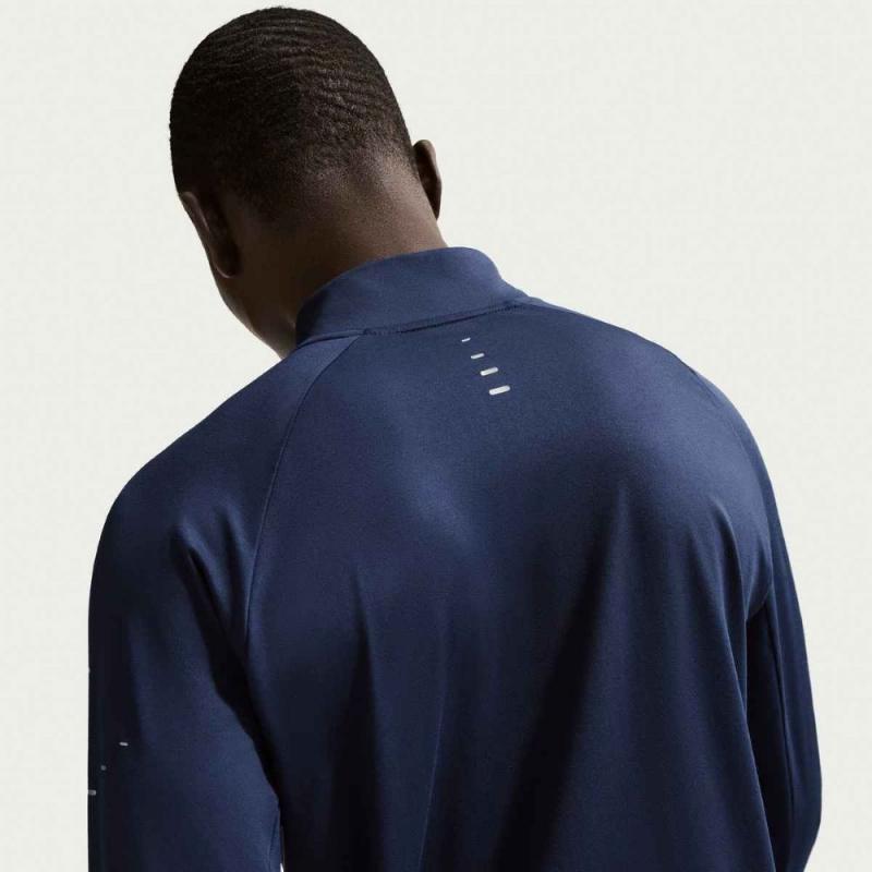 Nike Stride Dri-Fit Half Zip Langermet Herre Navy - Bilde 3