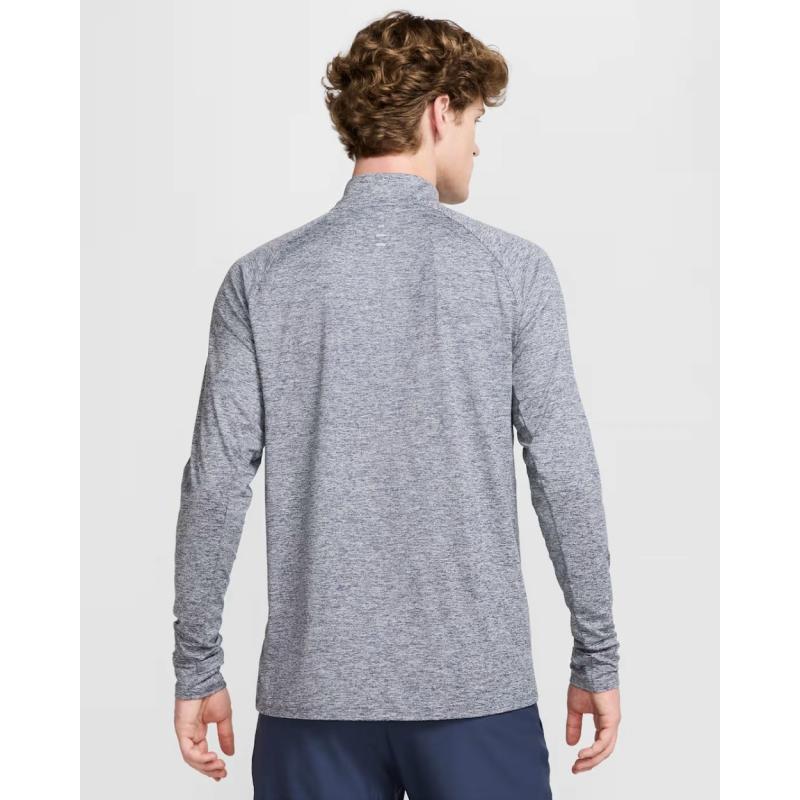 Nike Stride Dri-Fit Half Zip Langermet Herre Navy/Grå - Bilde 3