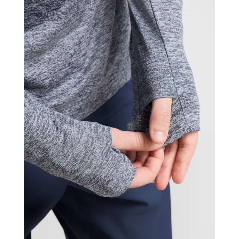 Nike Stride Dri-Fit Half Zip Langermet Herre Navy/Grå - Bilde 4