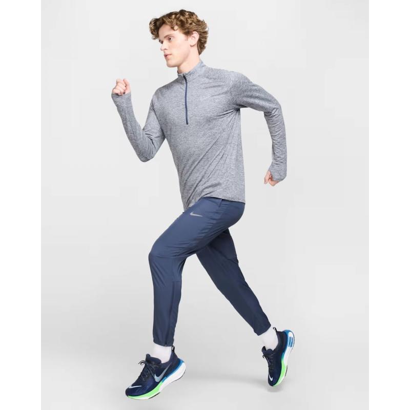 Nike Stride Dri-Fit Half Zip Langermet Herre Navy/Grå - Bilde 5