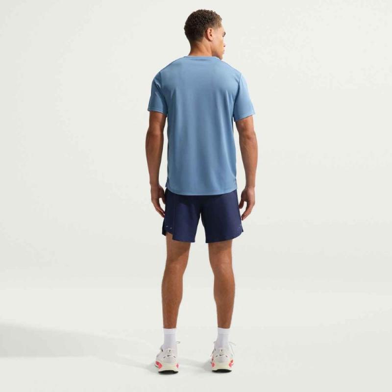 Nike Miler Dri-Fit T-Skjorte Blå - Bilde 2