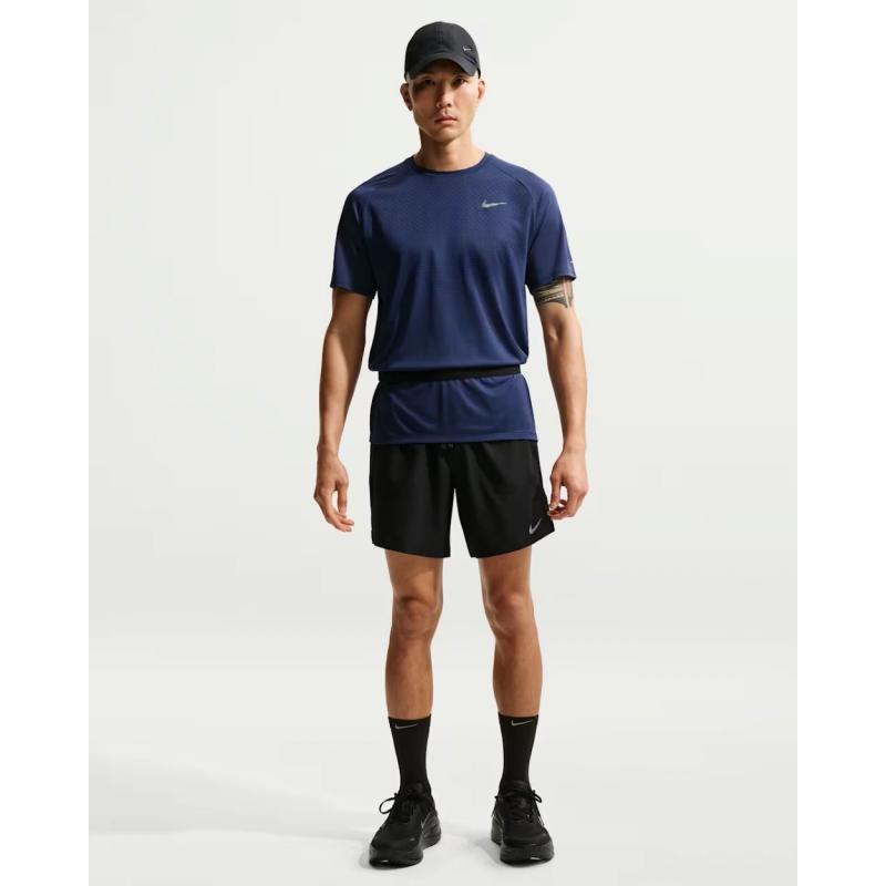 Nike Stride Dri-Fit T-Skjorte Herre Navy - Bilde 3