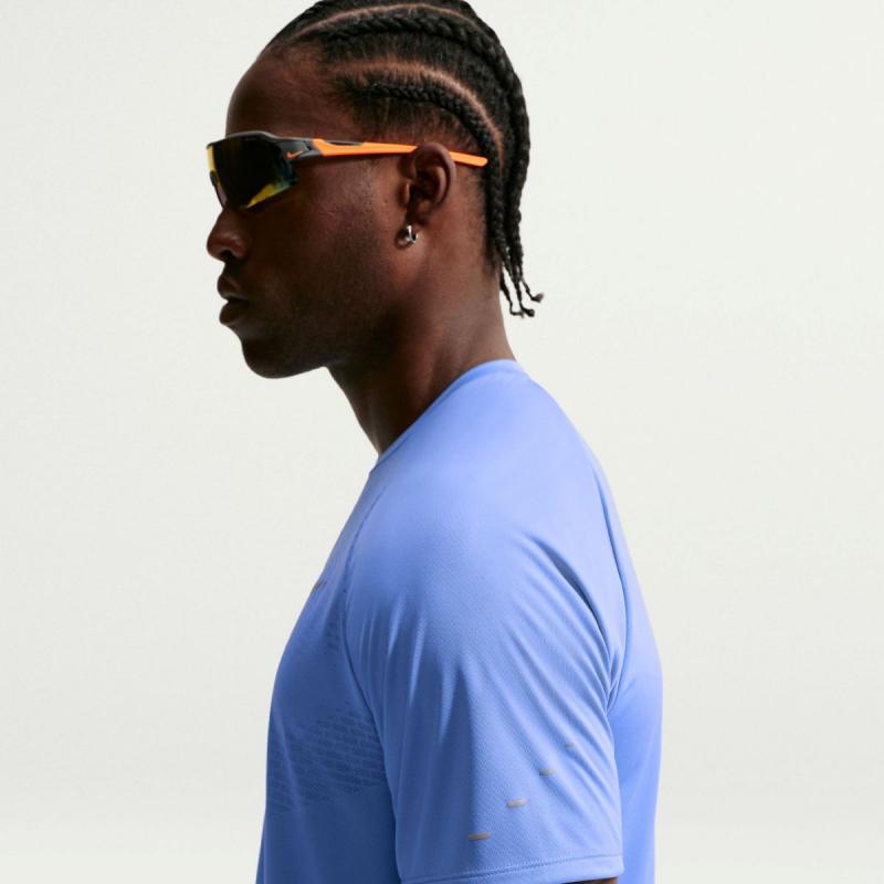 Nike Stride Dri-Fit T-Skjorte Herre Blå - Bilde 4