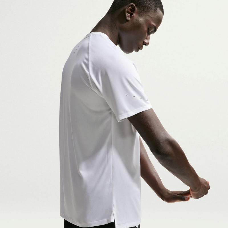 Nike Stride Dri-Fit T-Skjorte Herre Hvit - Bilde 4