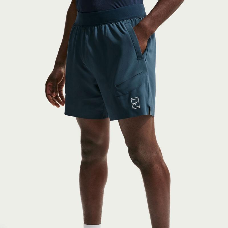 Nike Nikecourt Advantage Dri-Fit 6 inch Tennis shorts herre Blå