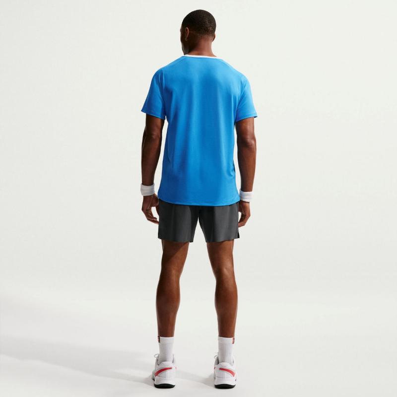 Nike NikeCourt Advantage Dri-Fit T-skjorte Herre Blå - Bilde 3