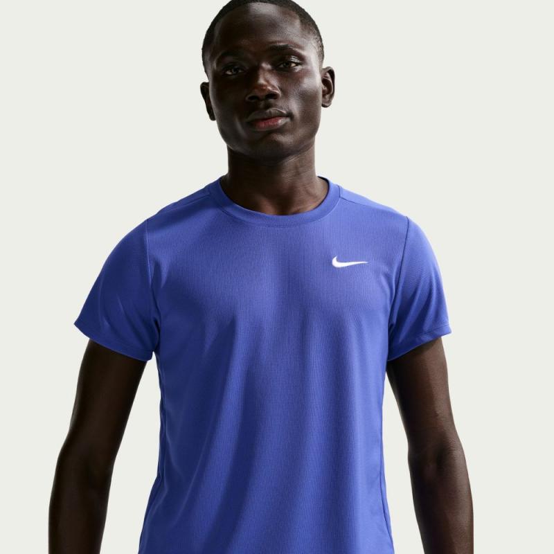 Nike NikeCourt Victory Dri-Fit T-Skjorte Herre Blå
