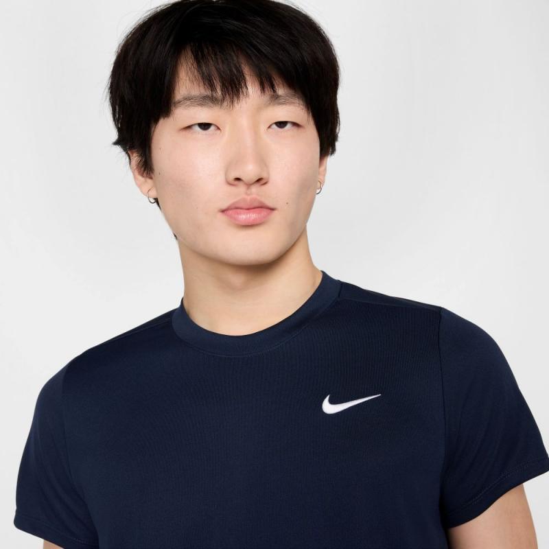 Nike NikeCourt Victory Dri-Fit T-Skjorte Herre Navy - Bilde 2
