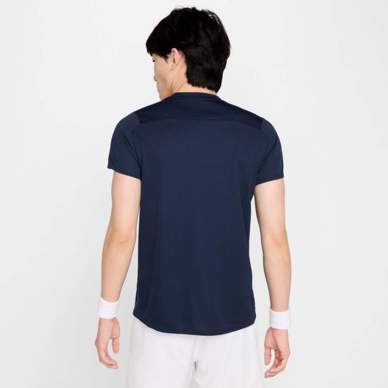 Nike NikeCourt Victory Dri-Fit T-Skjorte Herre Navy - Bilde 3