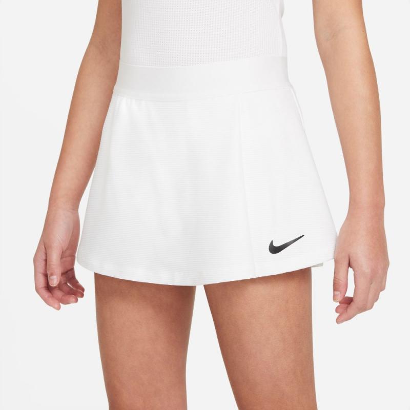 Nike Victory Dri-fit Tennisskjørt Jente Hvit
