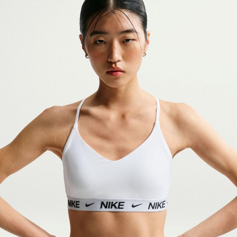 Nike Indy Light Support Bra Dame Hvit/Sort