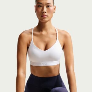 Nike Indy Light Bra Drifit Dame Hvit