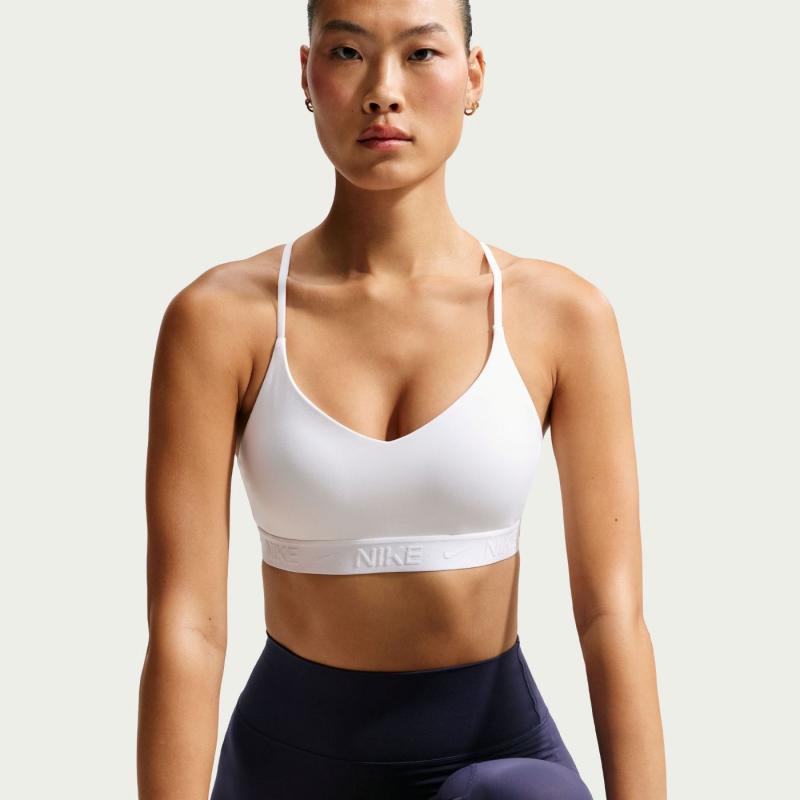 Nike Indy Light Bra Drifit Dame Hvit