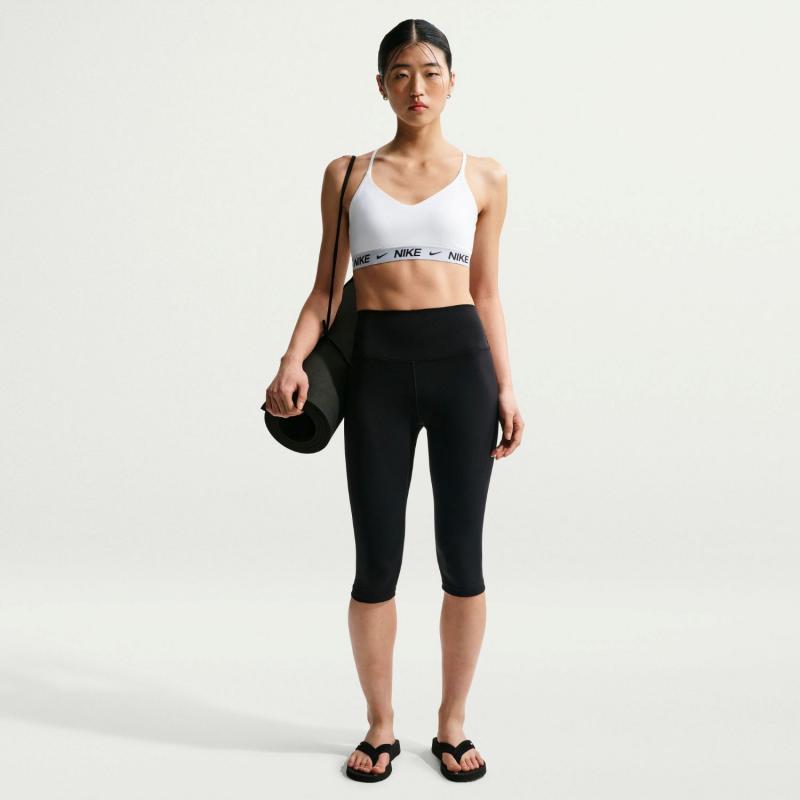Nike Indy Light Support Bra Dame Hvit/Sort - Bilde 2