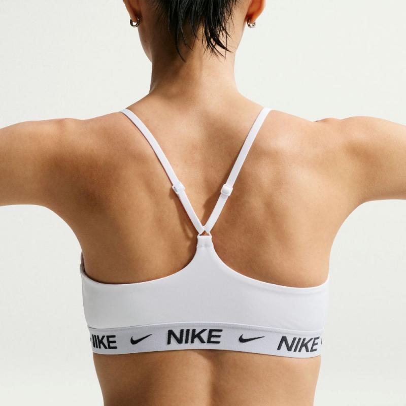 Nike Indy Light Support Bra Dame Hvit/Sort - Bilde 5