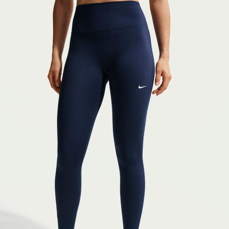 Nike One Tights Dri-Fit Høyt Liv uten søm Dame Navy