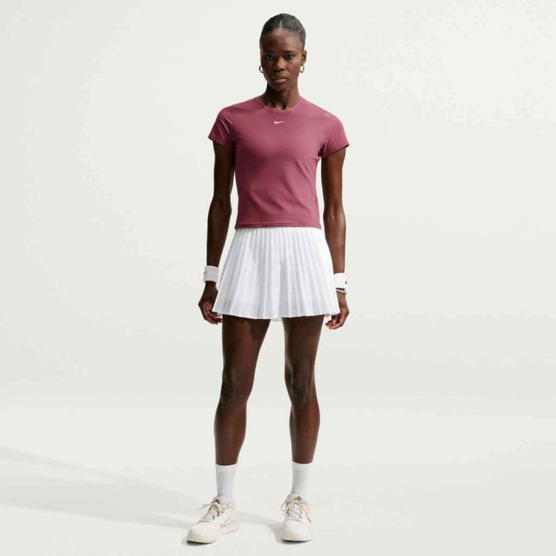 Nike Court Victory Drifit T-Skjorte dame Konge Blå Burgunder