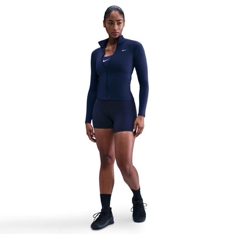 Nike ONE Dri-Fit Jakke Dame Navy - Bilde 2