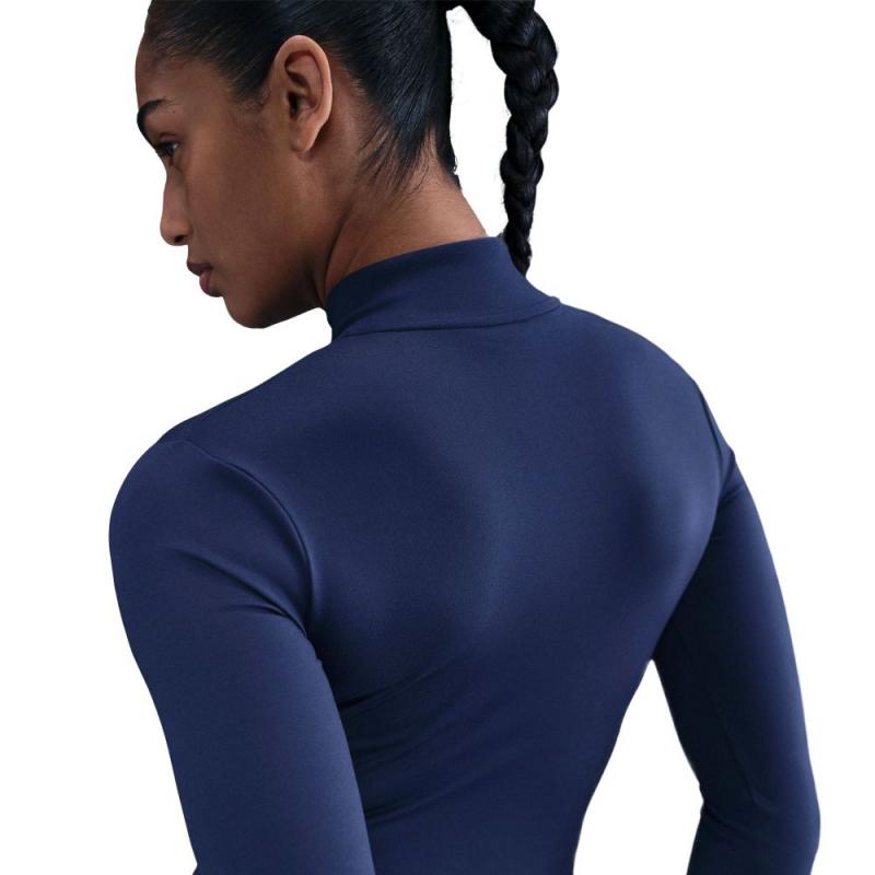 Nike ONE Dri-Fit Jakke Dame Navy - Bilde 5