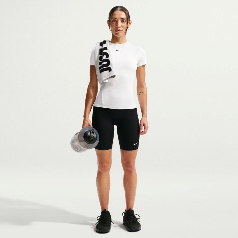 Nike One Fitted T-skjorte Dame Hvit - Bilde 3