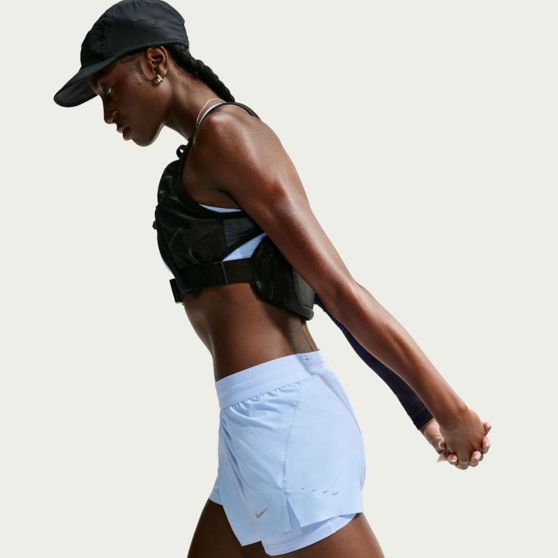 Nike Swift Dri-Fit 2i1 Shorts Lysblå - Bilde 5