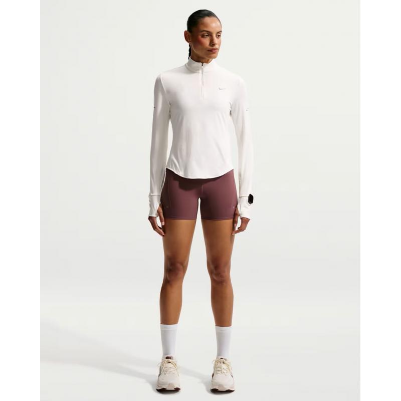 Nike Swift Dri-Fit Langermet Trøye m/glidelås Dame Hvit - Bilde 4