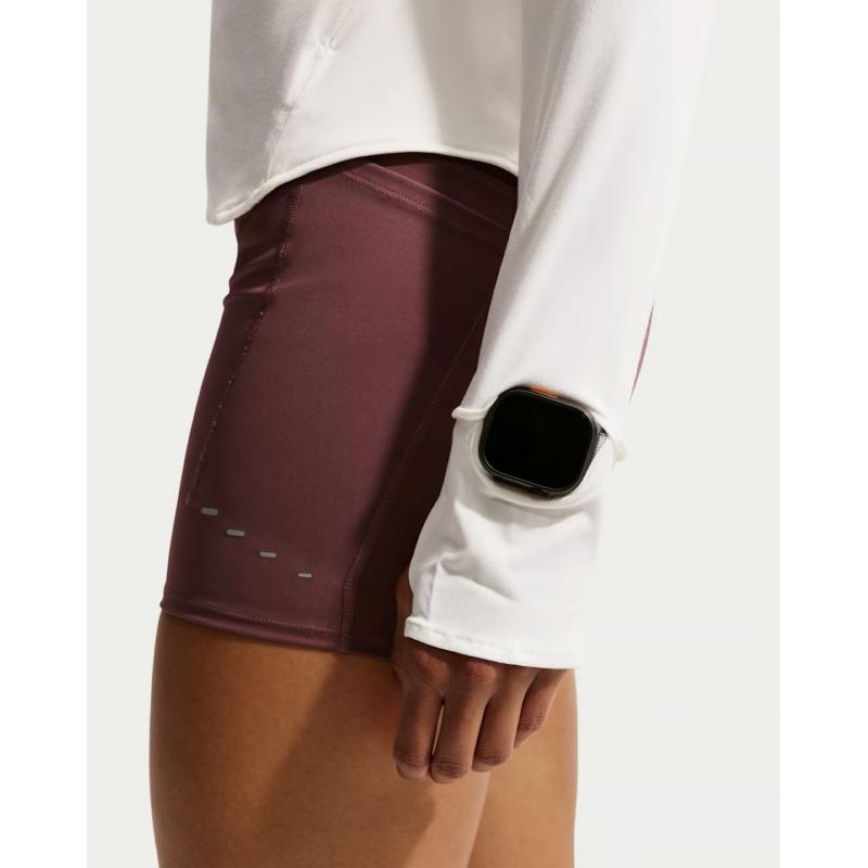 Nike Swift Dri-Fit Langermet Trøye m/glidelås Dame Hvit - Bilde 6