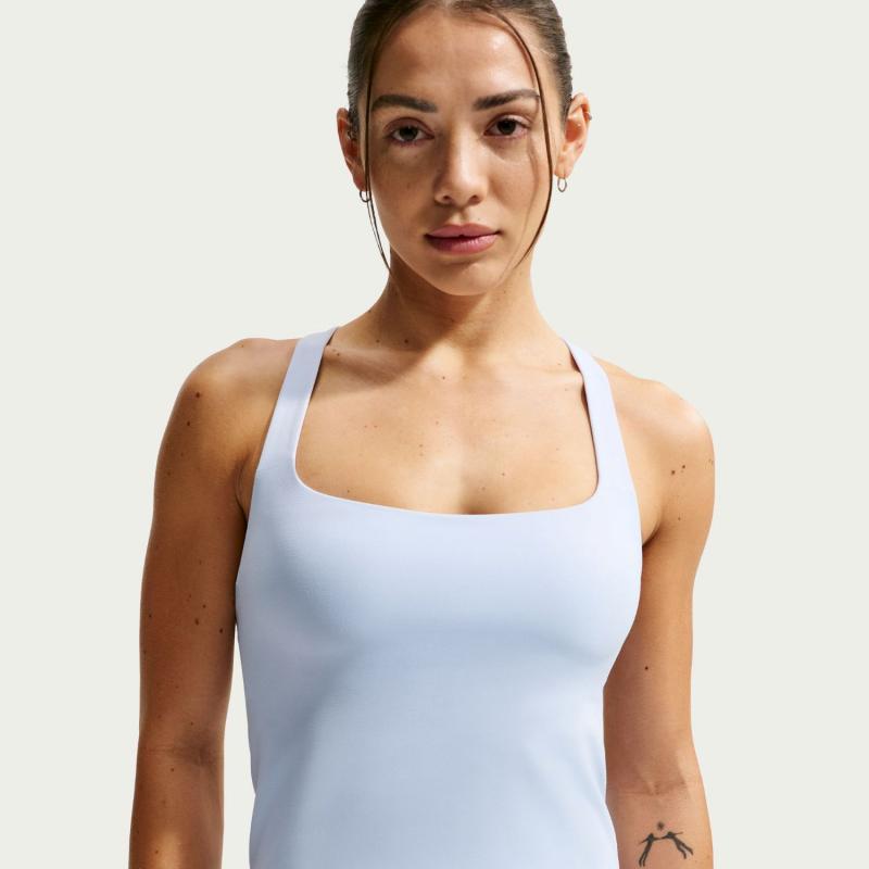 Nike Zenvy Singlet med BH Dame Lys Blå