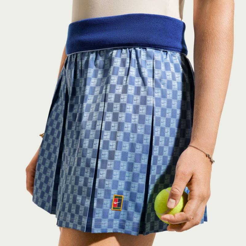 Nike Court Tennisskjørt Høyt Liv Dame Blå