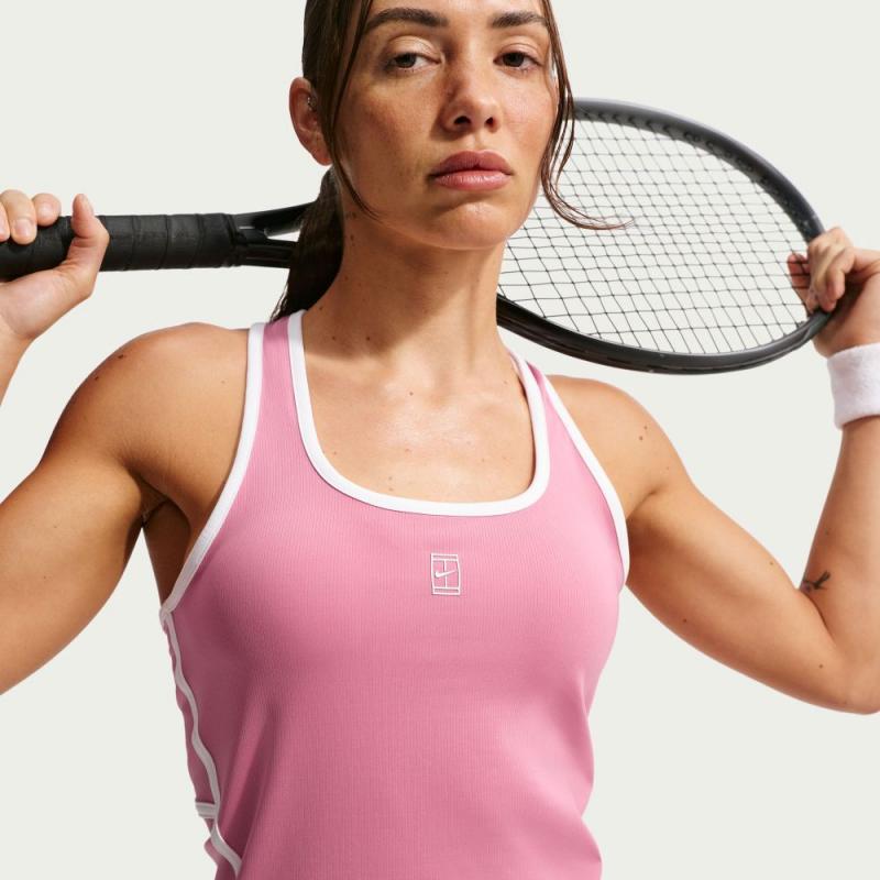 Nike Court Dri-Fit Advantage Singlet Dame Rosa
